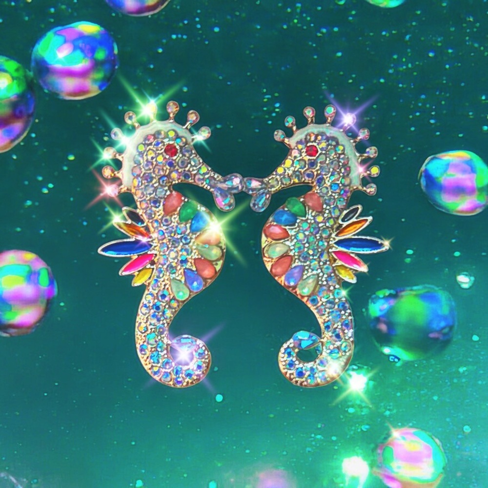 Colorful Seahorse Earrings